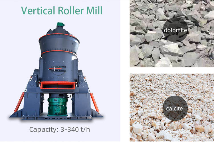 Dolomite vertical roller mill