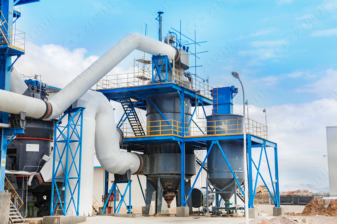 Process Flow for Producing 800-Mesh Gypsum Powde