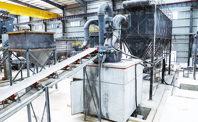 Dolomite processing by XZM244 mill